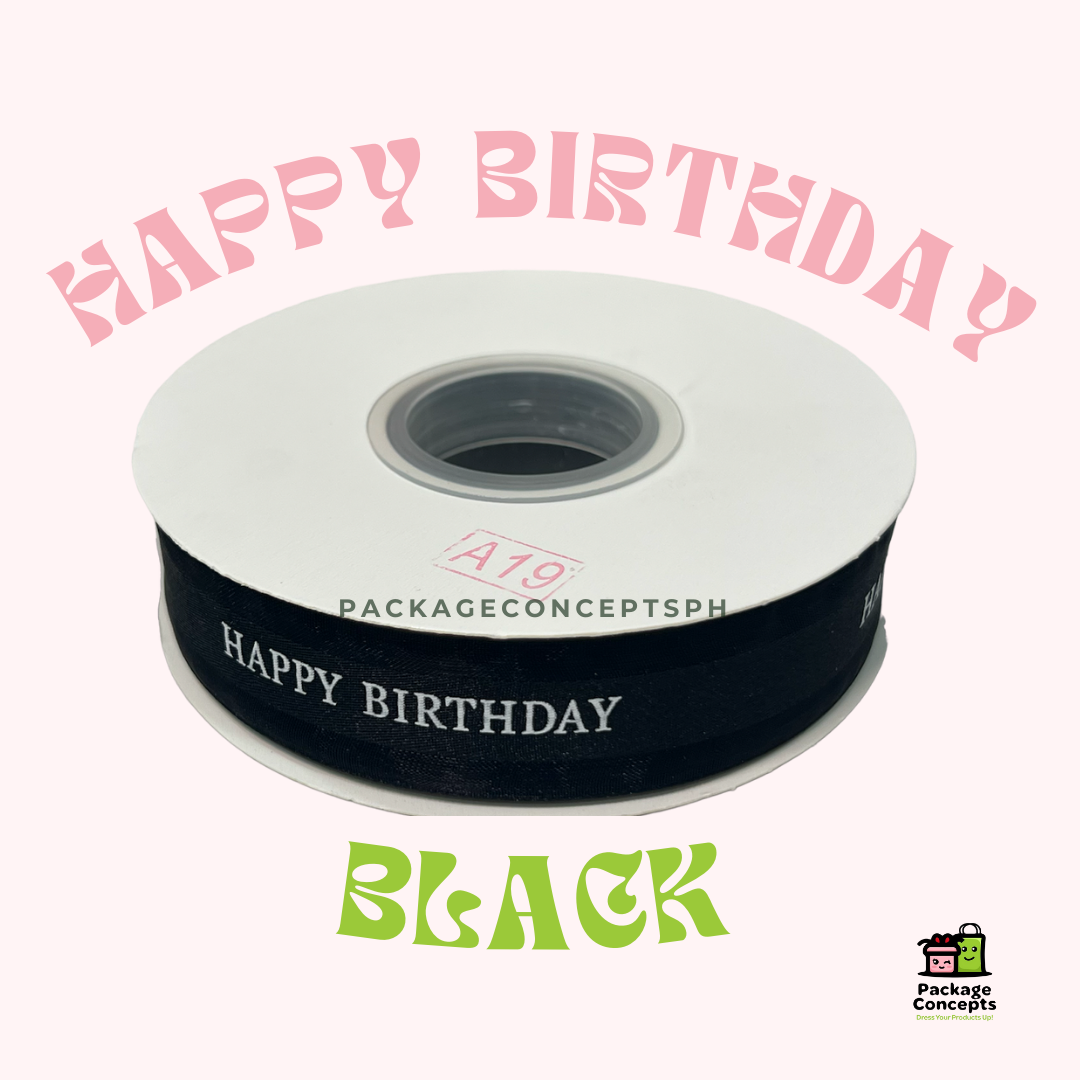 1PC Happy Birthday Ribbon | 3/4in Width