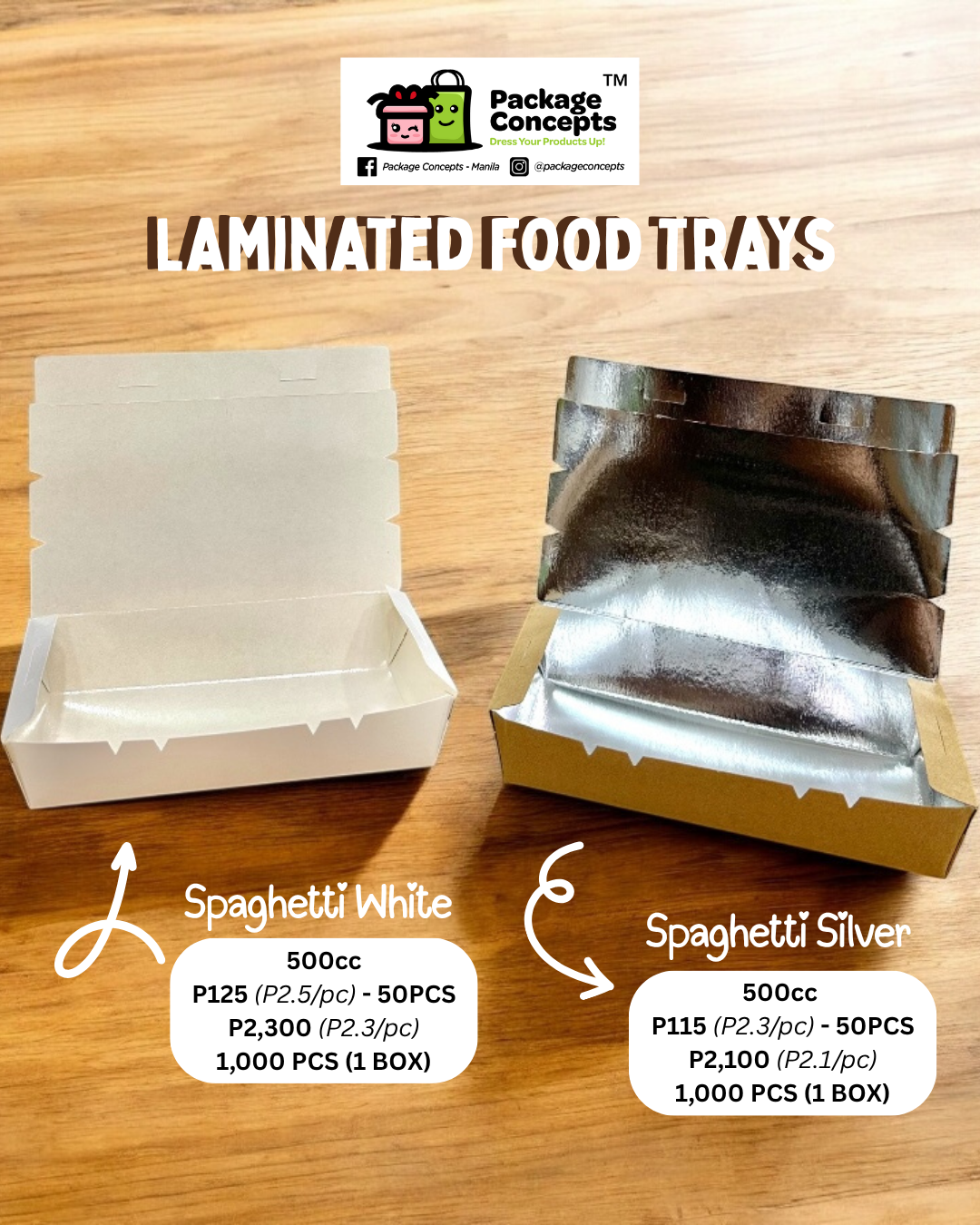 Laminated Meal Box | For Catering, Rice Meals, Burger, Chicken, Spaghetti, Snacks, Kikiam, Hotdog