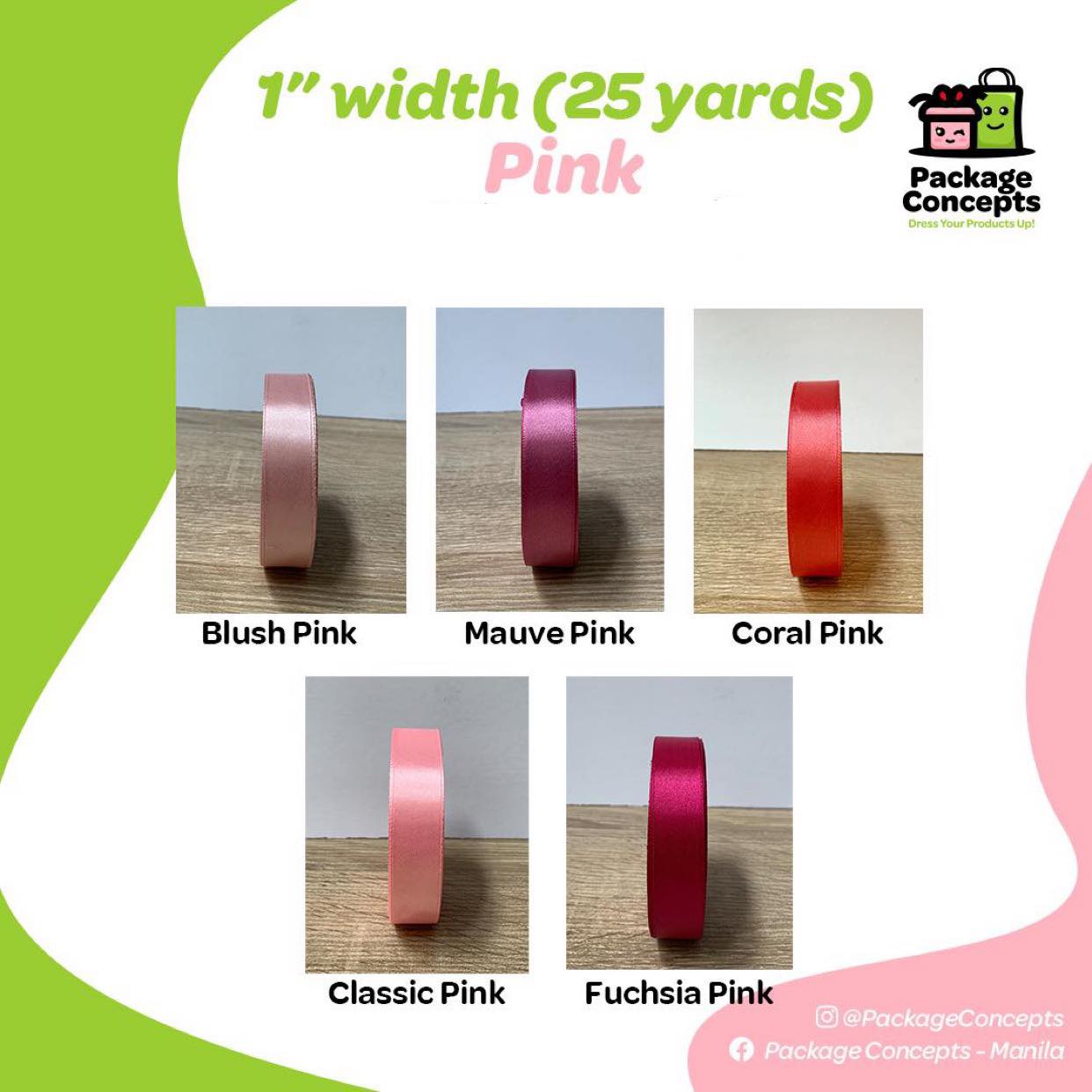 π Satin Ribbon | 3/4in Width (Special Price)