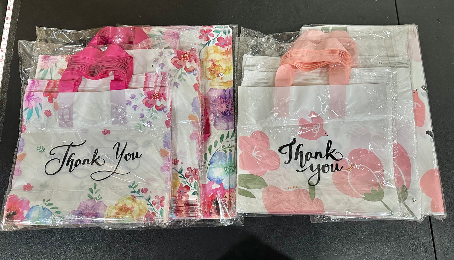 50PCS Thank You Plastic Bag