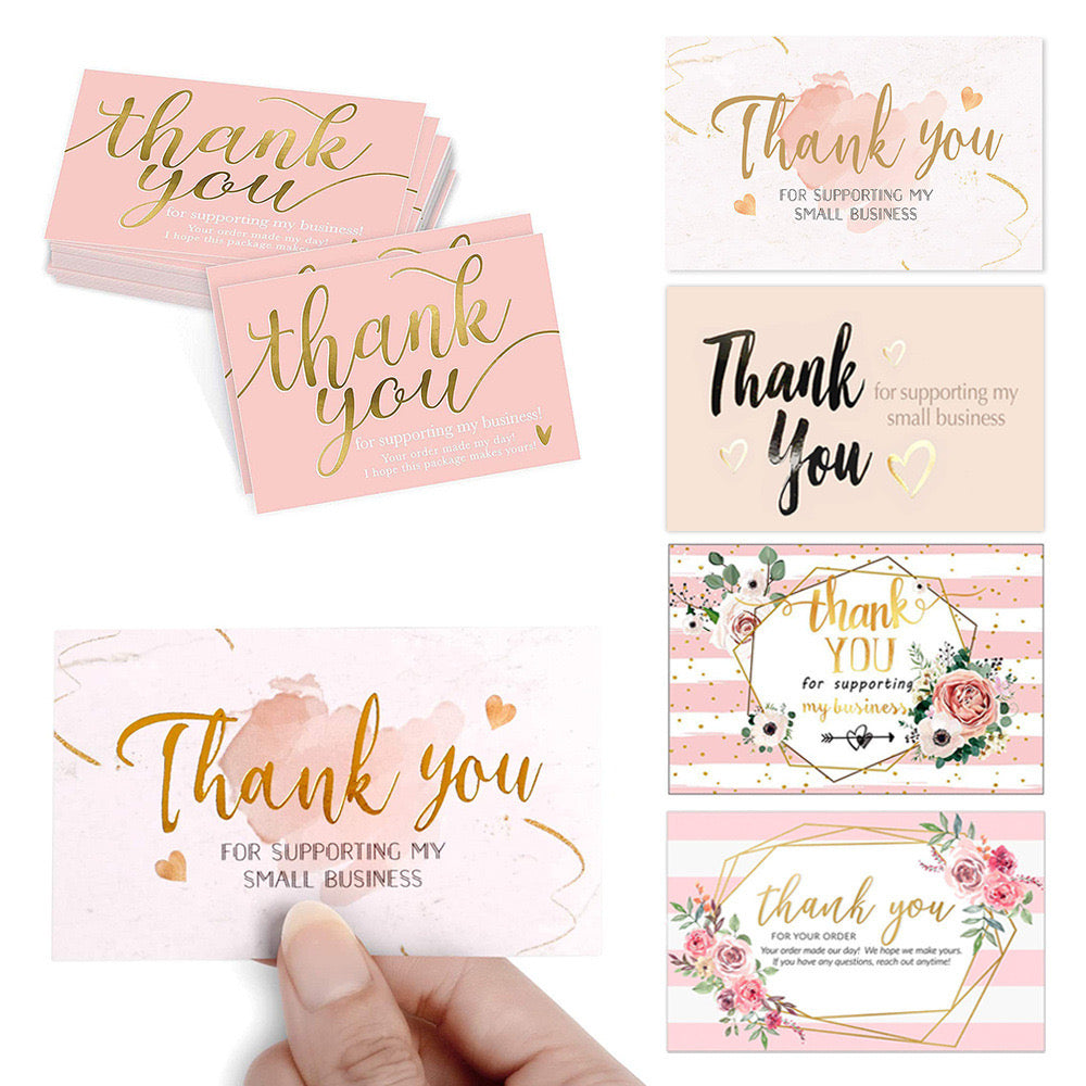 50PCS Thank You Cards | For Giveaways, Small Business