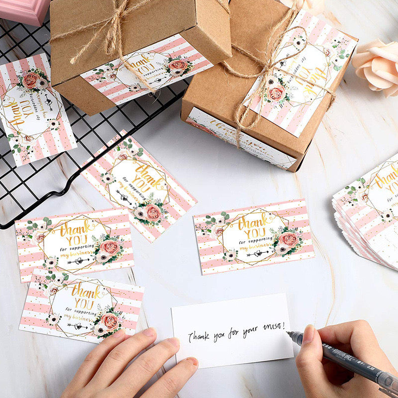 50PCS Thank You Cards | For Giveaways, Small Business