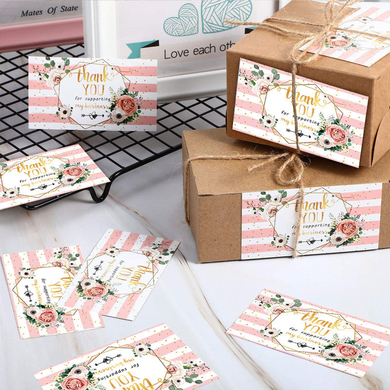 50PCS Thank You Cards | For Giveaways, Small Business