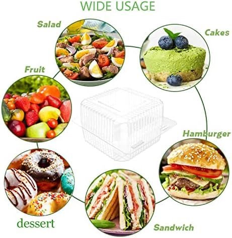 Square Plastic Clamshell Container