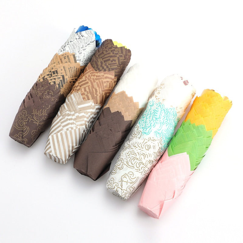 50PCS Tulip Muffin Liner