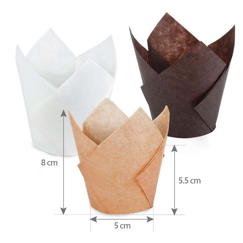 50PCS Tulip Muffin Liner