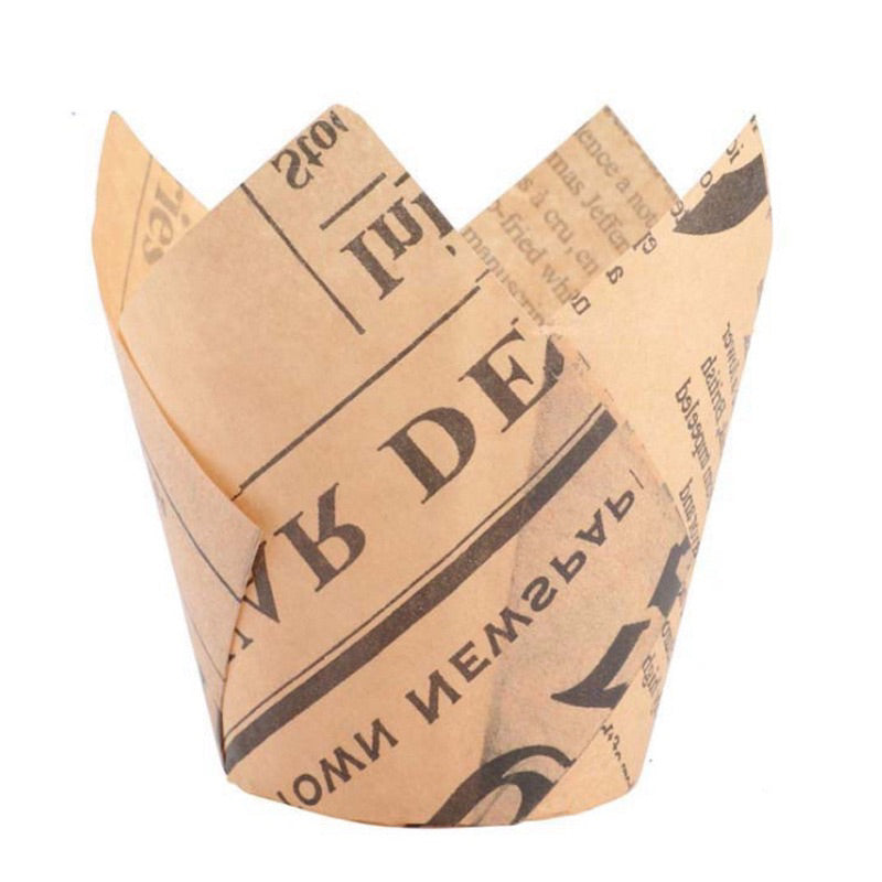50PCS Tulip Muffin Liner