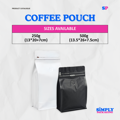 Coffee Pouch with Air Valve | SIMPLY PACKAGING