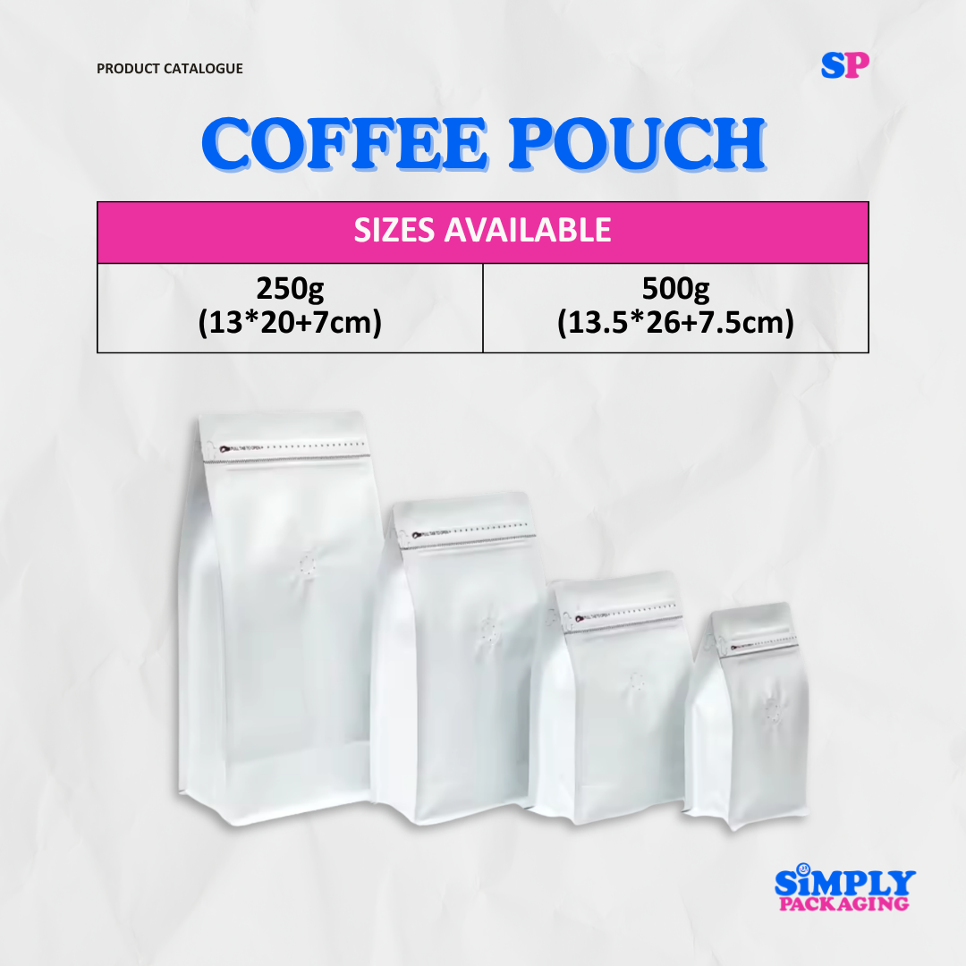Coffee Pouch with Air Valve | SIMPLY PACKAGING