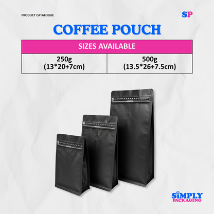 Coffee Pouch with Air Valve | SIMPLY PACKAGING
