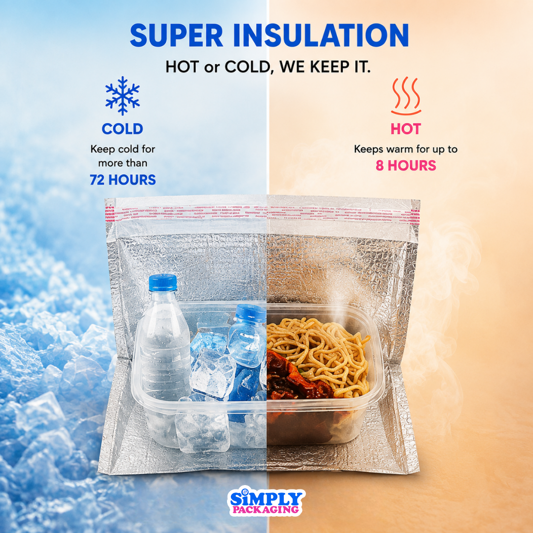 Thermal Pouch with Adhesive | Simply Packaging