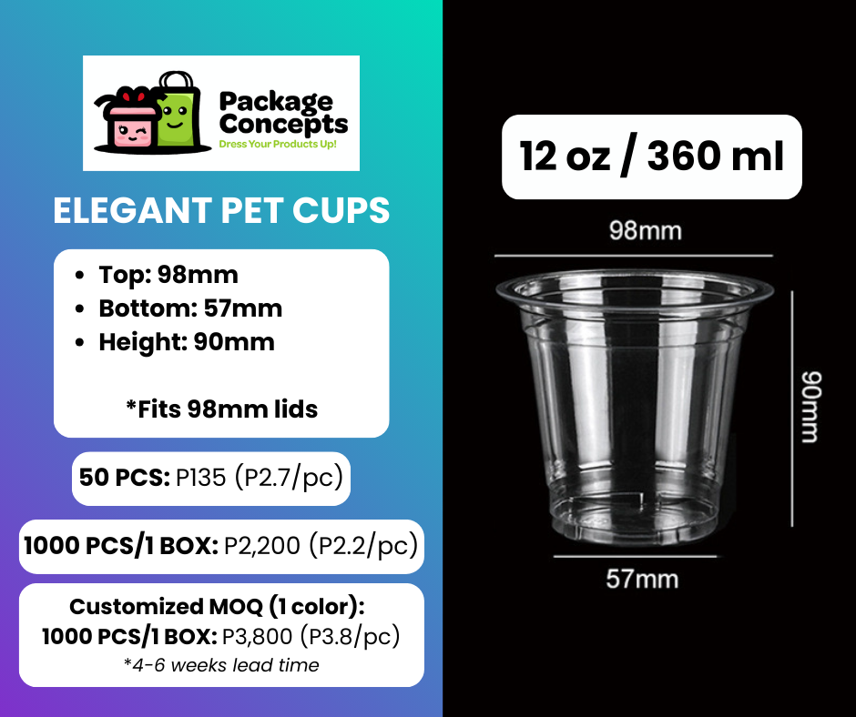 PET Drink Cups & Lids | For Coffee, Matcha, Juice
