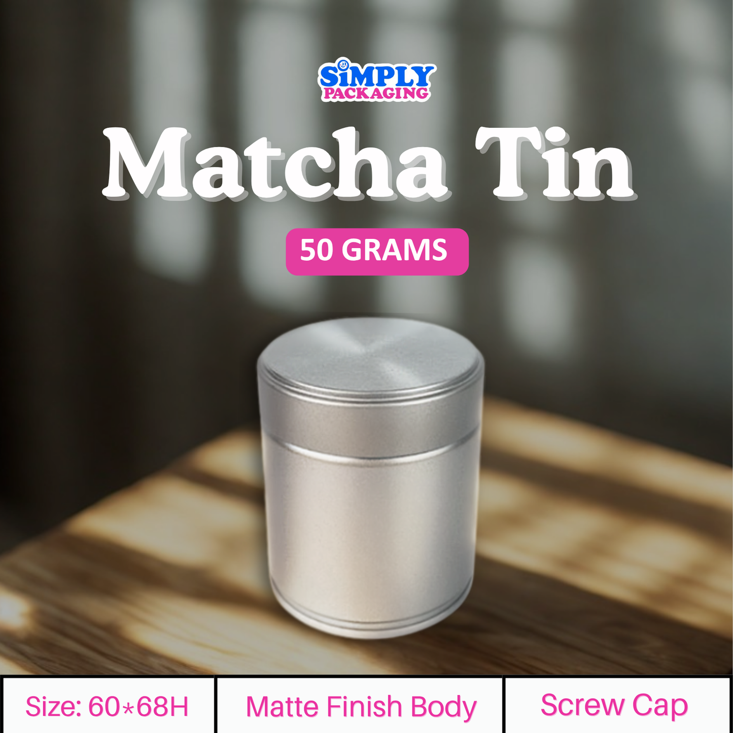 30g and 50g Aluminum Matcha Tins