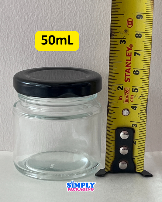 50mL Glass jar | Simply Packaging
