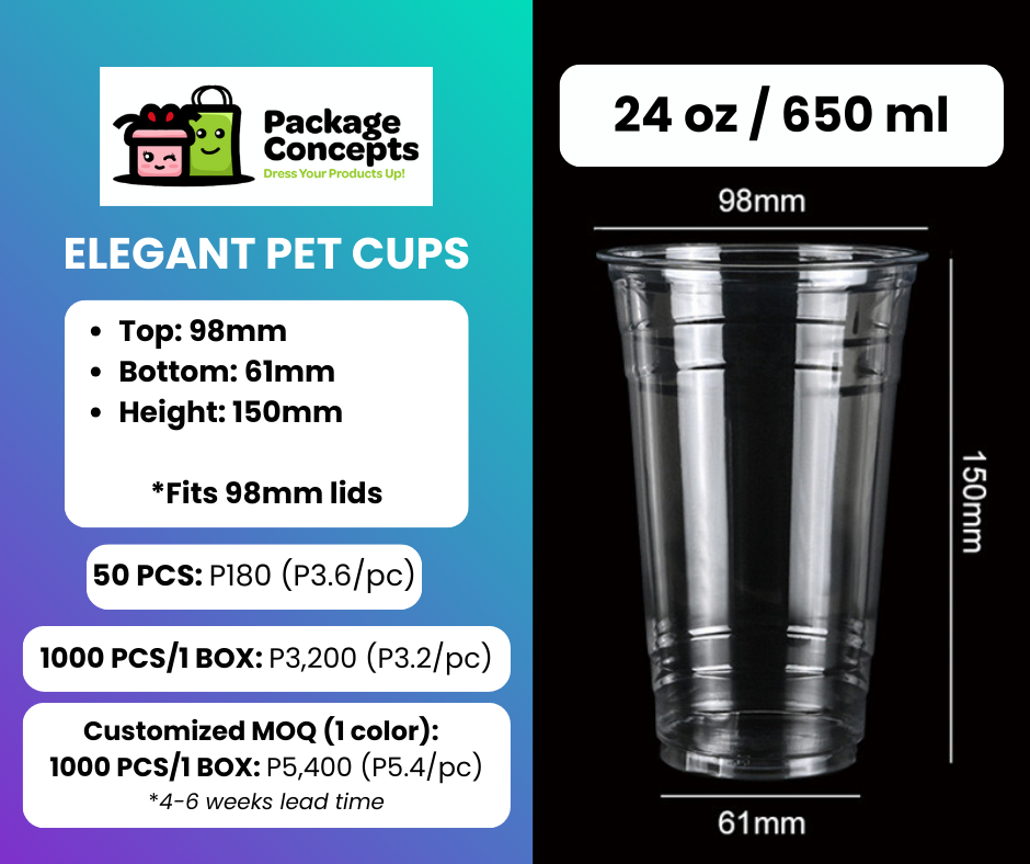 PET Drink Cups & Lids | For Coffee, Matcha, Juice