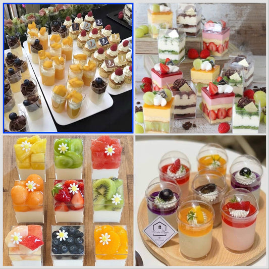 Mini Dessert Cups | For Pudding, Panna Cotta, Gelatine, Parfait