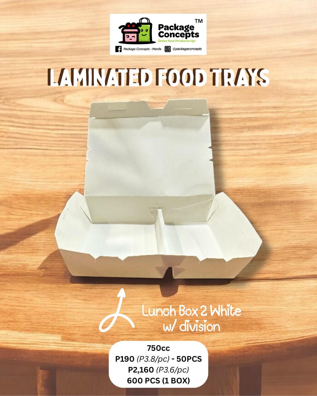 Laminated Meal Box | For Catering, Rice Meals, Burger, Chicken, Spaghetti, Snacks, Kikiam, Hotdog