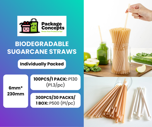 100 PCS Sugarcane Straw