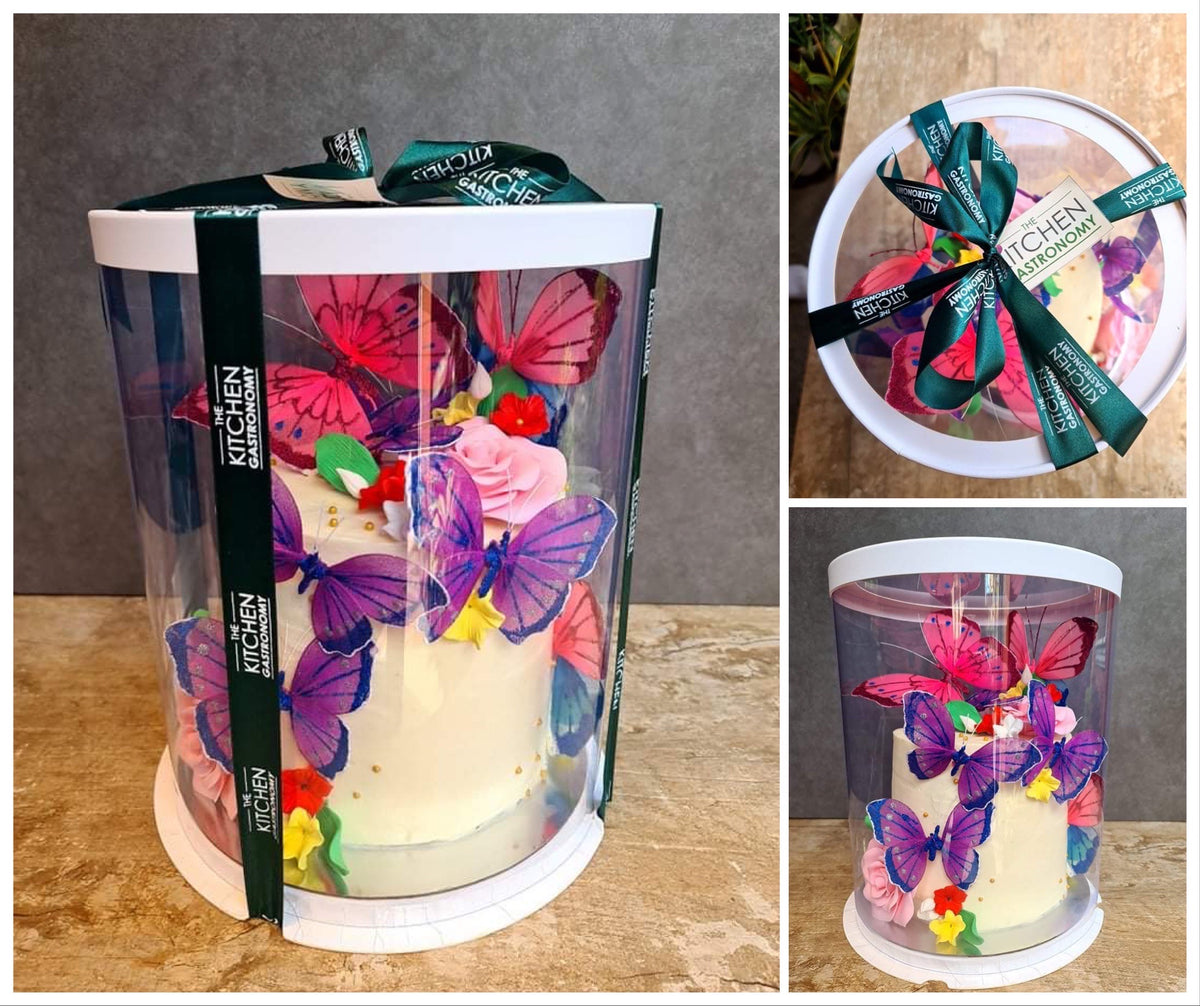 [ROUND] Acetate Cake Box 8 inch Base (Regular) – Package Concepts Manila