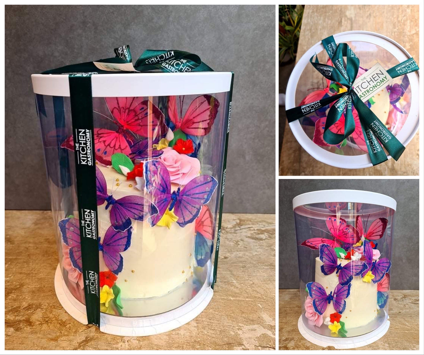 [ROUND] Acetate Cake Box 10 inch Base (Medium)