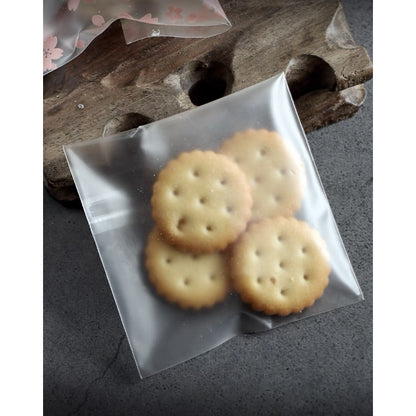 100PCS OPP Cookie Plastic Pouch w/ Adhesive