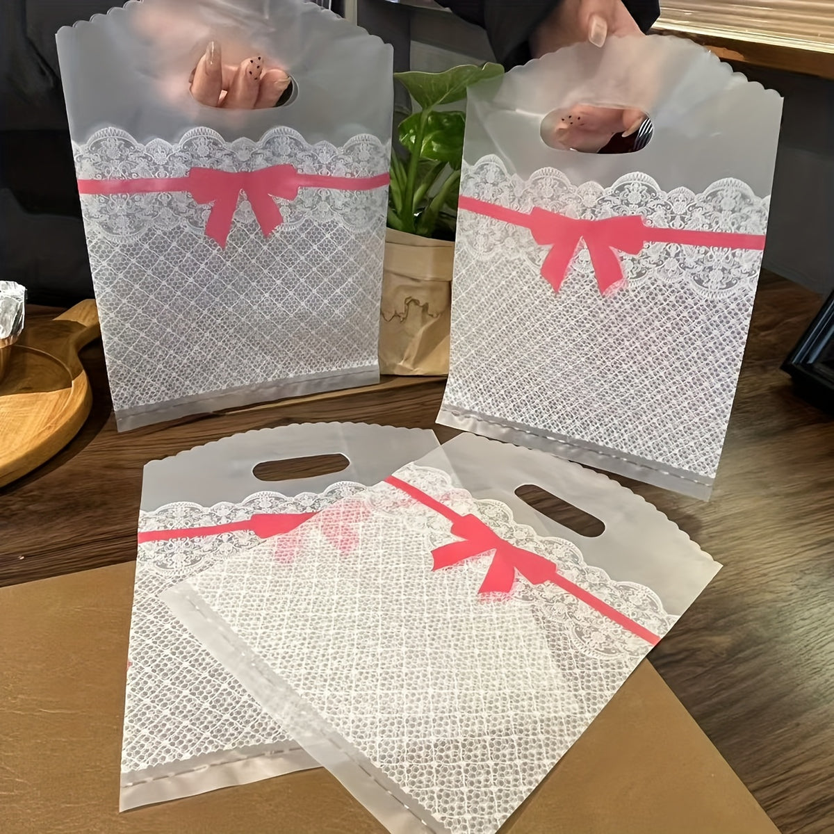 50PCS Frosted PE Bag | Lace & Daisy
