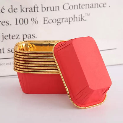 50PCS Rectangle Cupcake Liner