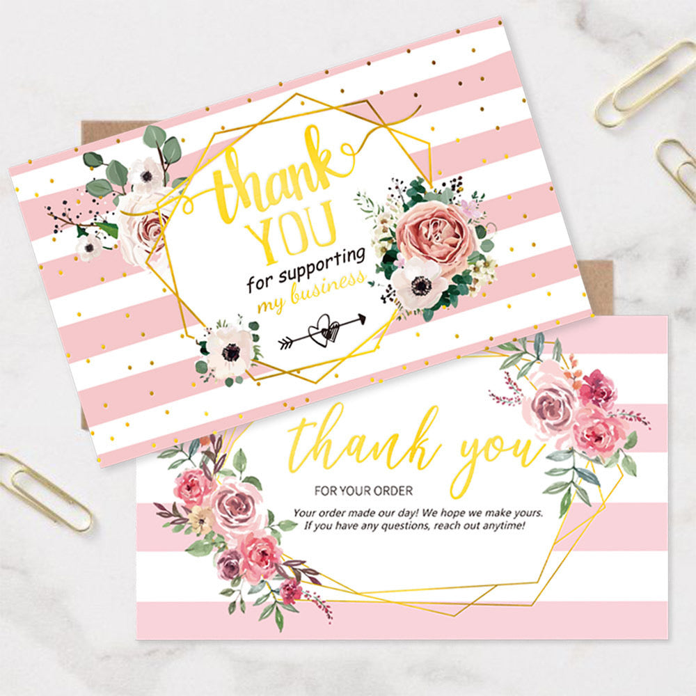 50PCS Thank You Cards | For Giveaways, Small Business
