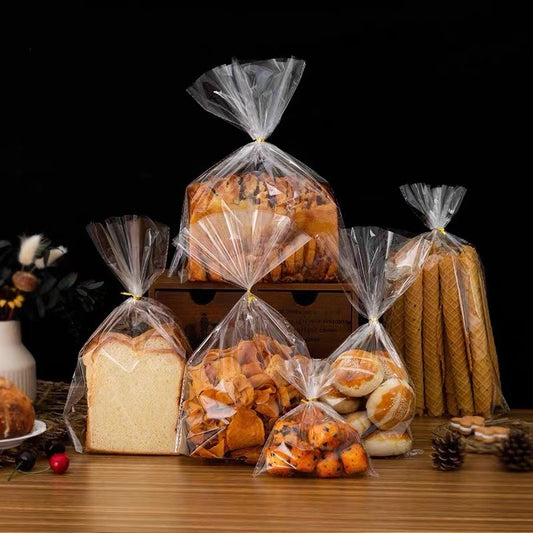 100PCS OPP Bread Plastic w/ Twist Tie