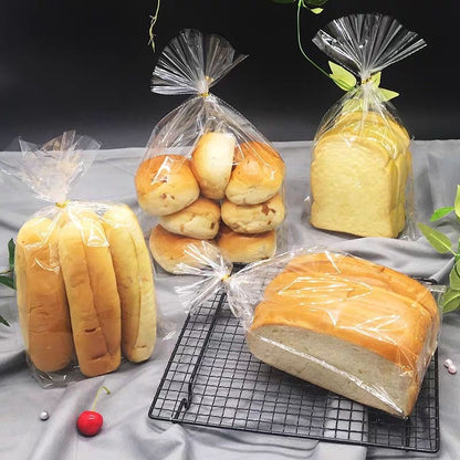 100PCS OPP Bread Plastic w/ Twist Tie