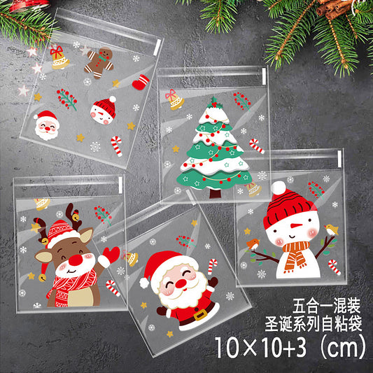 [XMAS 2024] 100PCS OPP Cookie Plastic Bag