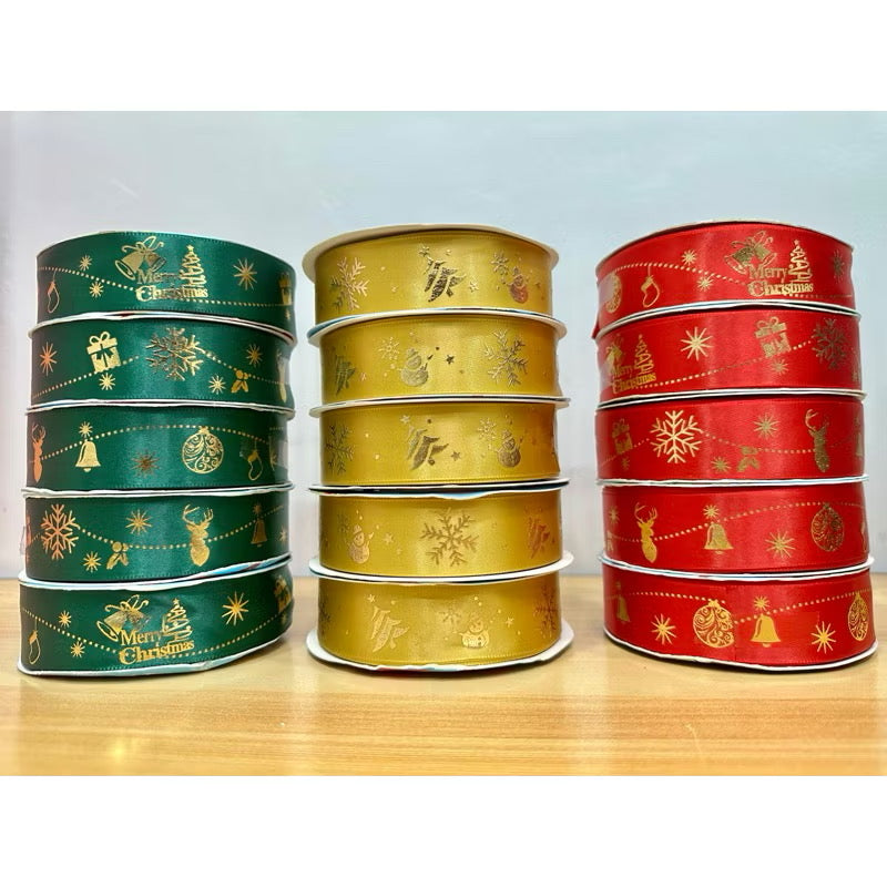 [XMAS 2024] Satin Ribbons with Christmas Print