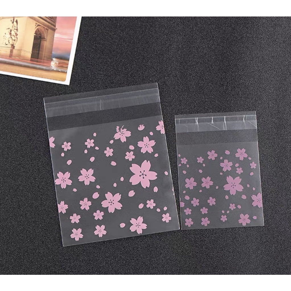 100PCS OPP Cookie Plastic Pouch w/ Adhesive