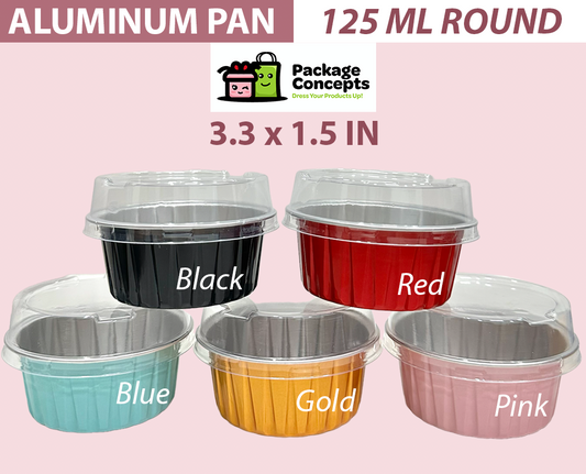 [125ML ROUND] Aluminum Pan w/ Lid