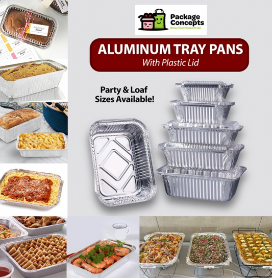 [SQ204 1350ML CATERING] Aluminum Pan w/ Lid