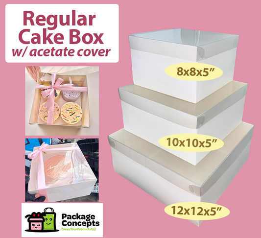 Regular Cake Box w/ Acetate Top