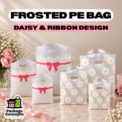 50PCS Frosted PE Bag | Lace & Daisy