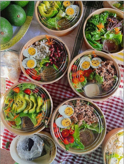 [50PCS] Kraft Paper Bowl For Salad, Rice Meals | 500ml & 750ml