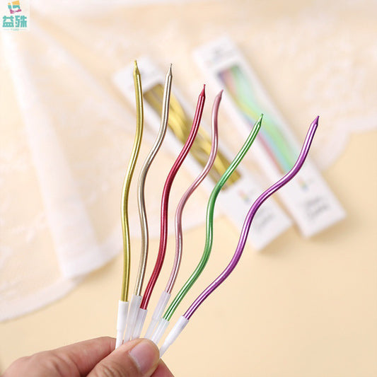 Long Spiral Birthday Candle | 6PCS/PACK