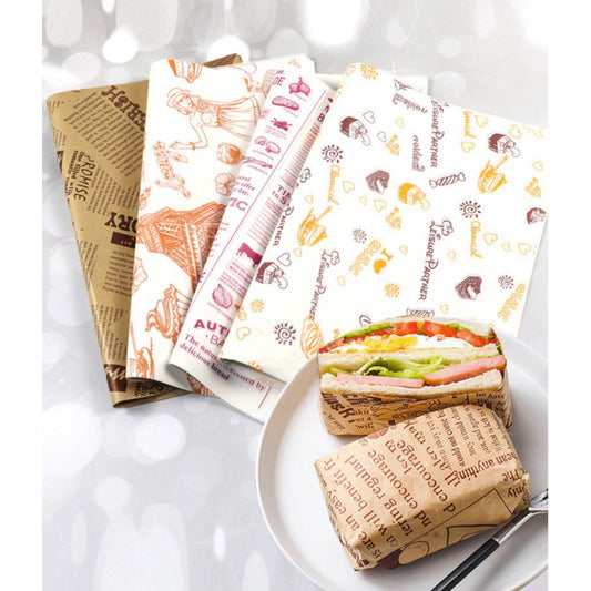 [50 PCS] Sandwich Wax Paper 38x28